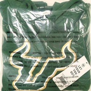 47' Brand USF College Hoodie Green Sz L Women NWT